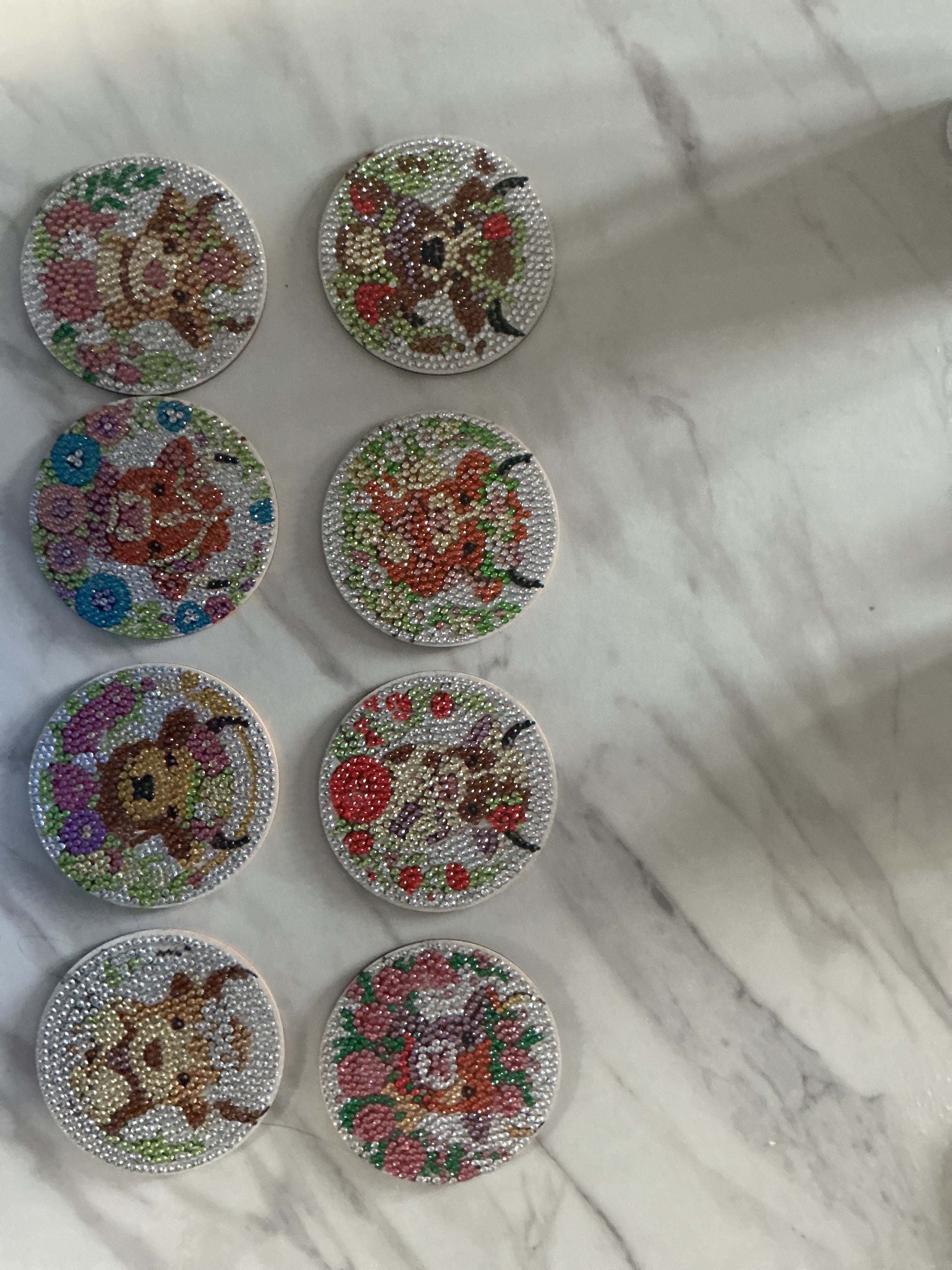 Highland cow coasters