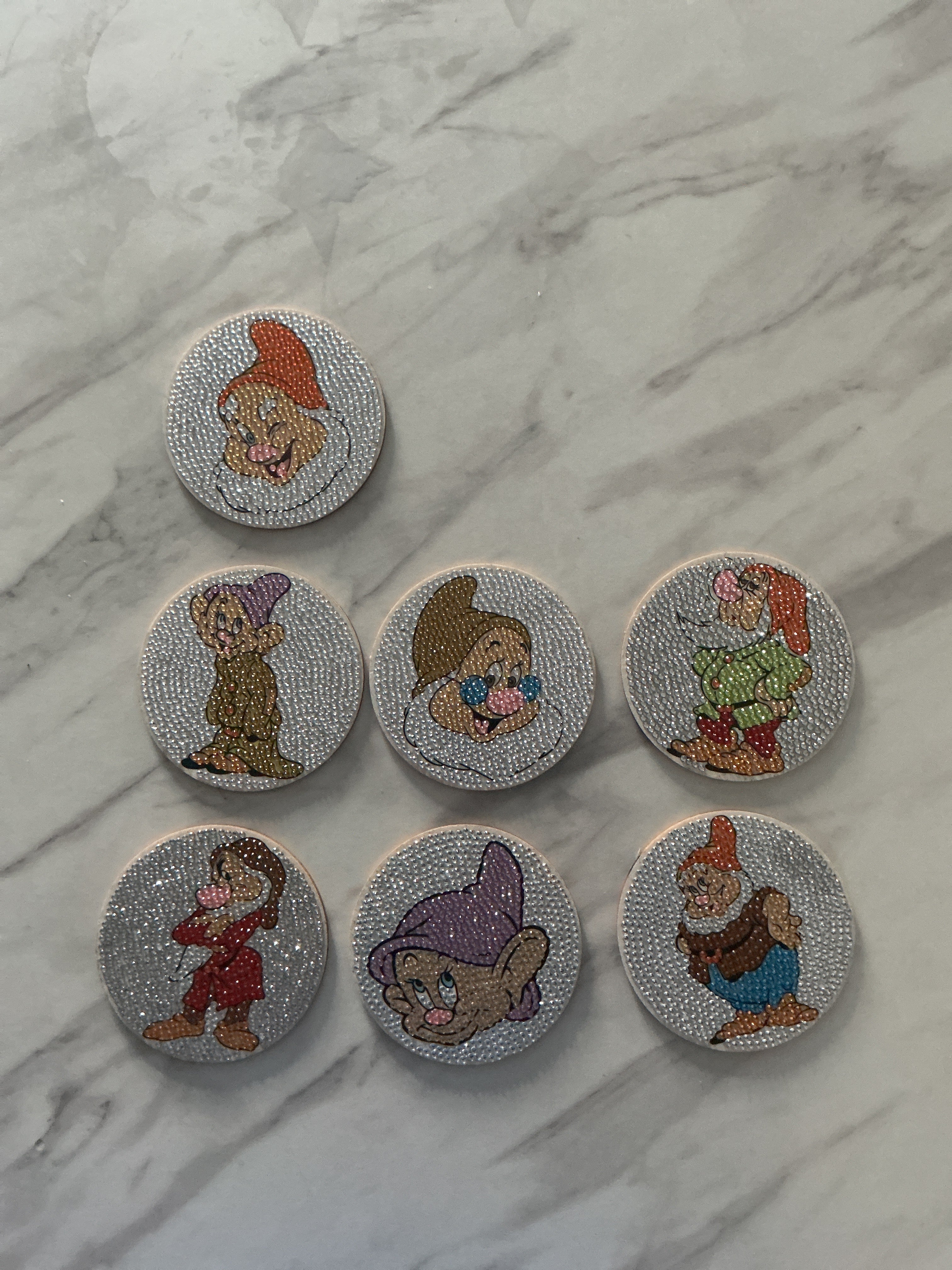 Seven dwarfs coasters
